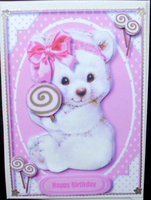 Cute Lollypop Bear  by Mary Murphy