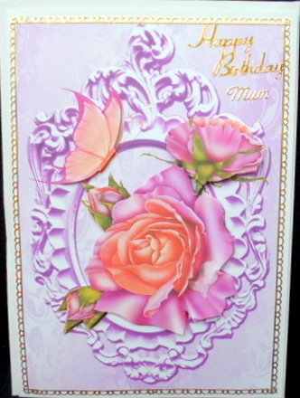 Beautiful Summer Roses with Butterflies by Mary Murphy