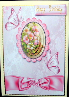 Pretty Flowers in Frame Pyramids with Butterflies by Mary Murphy