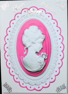 Pretty in Rose Pink, Lady Cameo Oval Pyramids by Mary Murphy