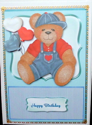 Lovely Bear in Denims by Mary Murphy