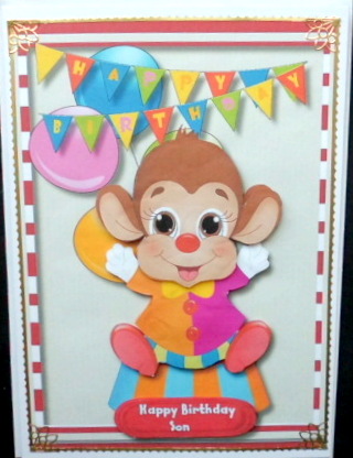 Cute Litle Monkey Sitting on a Stand by Mary Murphy