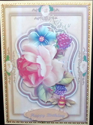 Beautiful Roses and Bees  by Mary Murphy