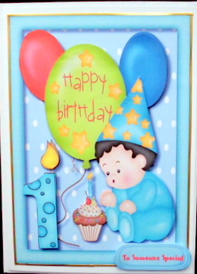 Baby Boys First Birthday  by Mary Murphy