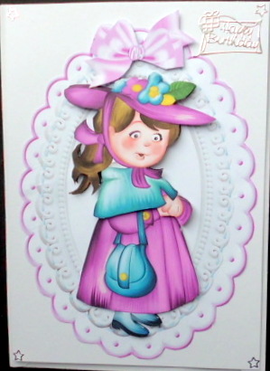 Little Lady All Dressed Up in Her Fancy Bonnet by Mary Murphy