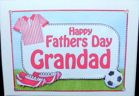 5x7 Fathers Day Grandad Football 3D Step by Step Decoupage by Mary Murphy