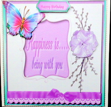 Happiness - is Being with You , ( Lilac ) by Mary Murphy