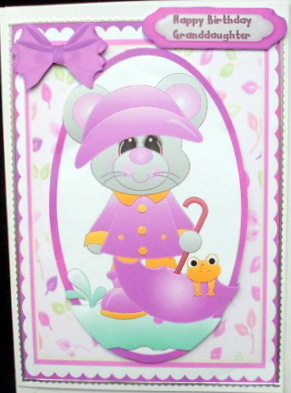 Lovely Rainyday Mouse ( Lilac ) by Mary Murphy