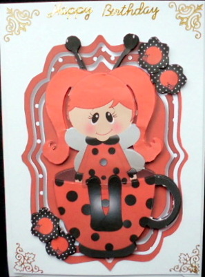 Lovely Bracket Ladybug in a Cup. by Mary Murphy