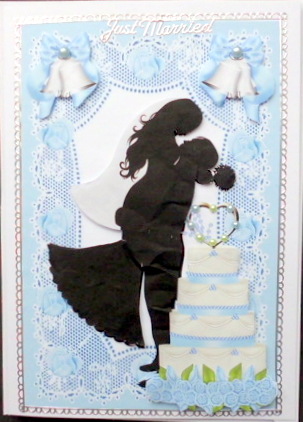 Swept Off My Feet! Blue Wedding Silhouette by Mary Murphy