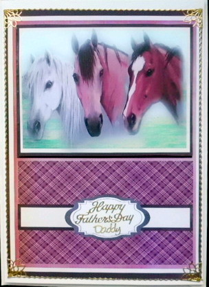Three Beautiful Misted Horses  by Mary Murphy