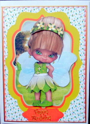 Lovely Little Fairy Fae in Green  by Mary Murphy