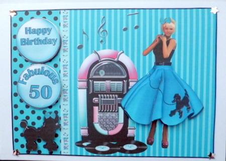 Fabulous Birthday Card Topper by Mary Murphy