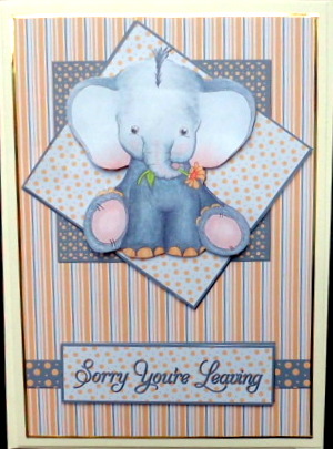 Ele with Flower by Mary Murphy
