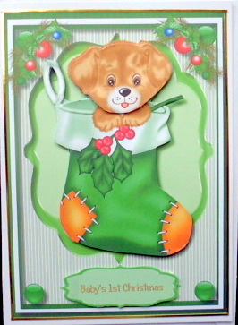 Baby's 1st Christmas Green by Mary Murphy