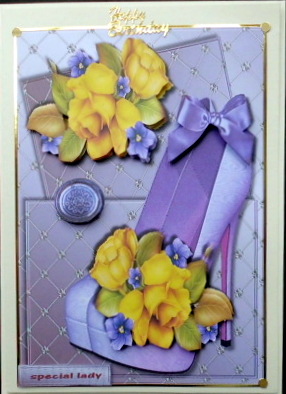 Lilac Shoes and Yellow Roses by Mary Murphy