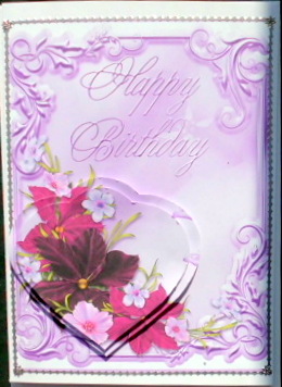 Lavender Purple Card by Mary Murphy