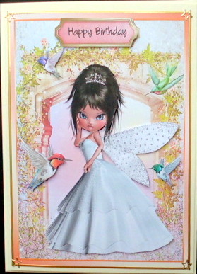 Lovely Luna Fairy with Humming Birds  by Mary Murphy