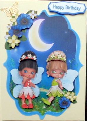 Lovely Spring Fra's in the Moonlight by Mary Murphy