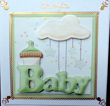 Green Baby Boy Topper by Mary Murphy
