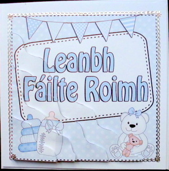Irish New Baby Boy Wavy Corner Side Stacker by Mary Murphy