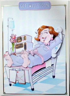 Get Well Soon Dudess (brown Hair) by Mary Murphy
