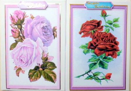 Two Lovely Roses Toppers by Mary Murphy