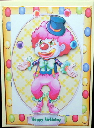 Lovely Clown Juggling the Balls  by Mary Murphy