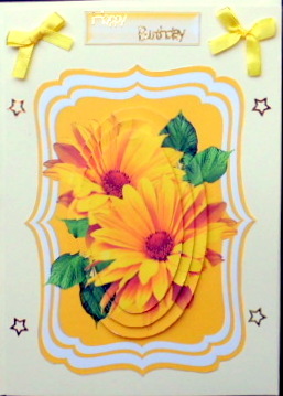 Pretty Yellow Sunflowers Oval Pyramids by Mary Murphy