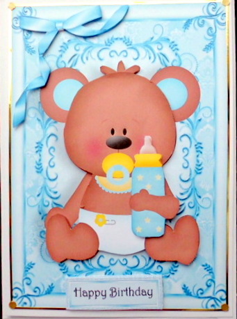 Gorgeous Bear with Bottle by Mary Murphy