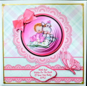 Baby Girl with Bunny by Mary Murphy