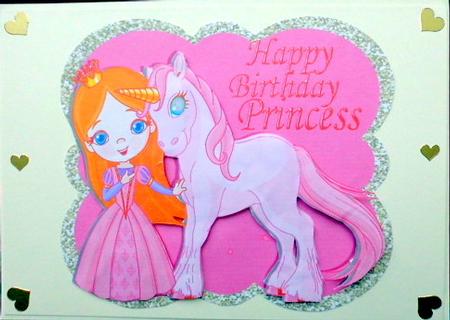 Birthday Princess with Her Little Pink Pony by Mary Murphy