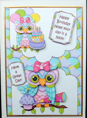 Birthday Owls by Mary Murphy