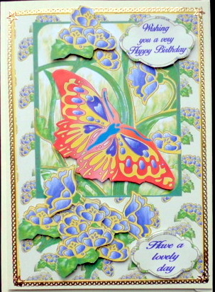 Stained Glass Wings and Flowers by Mary Murphy