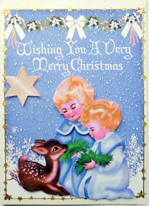 Children in There Winter Coats Feeding a Deer by Mary Murphy
