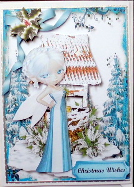Christmas Fairy at the Wishing Well by Mary Murphy