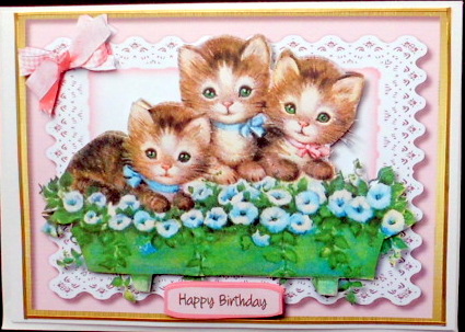 Lovely Trio of Kittens  by Mary Murphy