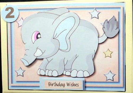Lovely Baby Blue Elephant Wishes  by Mary Murphy
