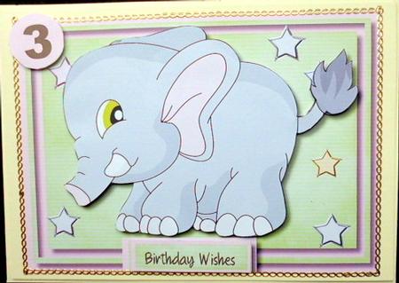 Lovely Baby Pink Elephant Wishes by Mary Murphy
