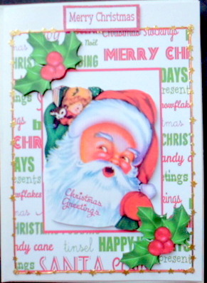 Christmas Greetings from a Jolly Santa by Mary Murphy