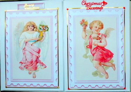Pretty Vintage Girls Angel Toppers by Mary Murphy