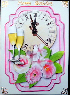 Shades of Pink,strikes Midnight, with Champagne by Mary Murphy