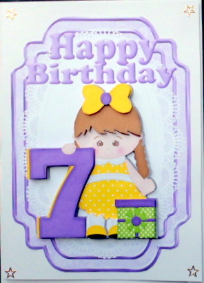 My Seventh Birthday, Litle Girl in Yellow Bow by Mary Murphy