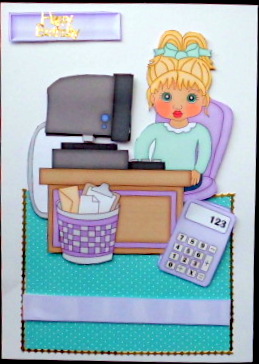 Working on the Computer! Over the Edge by Mary Murphy