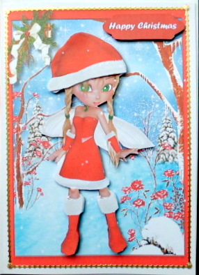 Lovely Christmas December Fairy by Mary Murphy