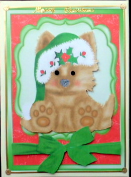 Cute Brown Fuzzy Puppy by Mary Murphy
