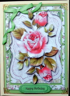 Stunning Roses in a Bracket Plaque  by Mary Murphy