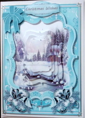 Beautiful Blue Ice at Christmas , Pyramid by Mary Murphy