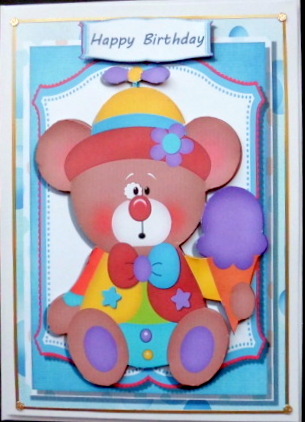 Birthday Teddy with His Ice Cream by Mary Murphy