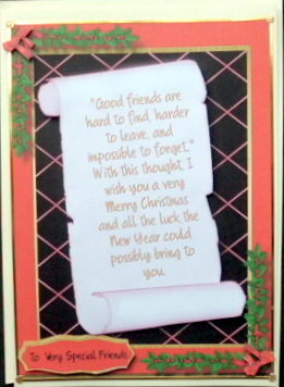 To Special Friends at Christmas  by Mary Murphy